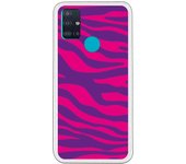 Funda compatible con Samsung Galaxy M51 - Animal Print Zebra Rosa Lila