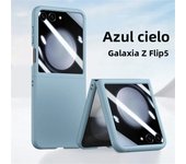 Slim Case For Samsung Galaxy Z Flip 6 5G Temepred Glass Film New Big Screen Phone Case For Galaxy Z Flip 5 Shockproof Back Cover