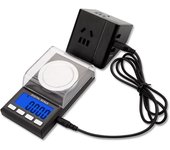 100g/50g/20g Electronic Scales 0.001 LCD Digital Scale Jewelry Medicinal Herbs Portable Lab Weight Milligram Scale USB Power