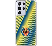 Funda original compatible con Samsung Galaxy S21 Ultra - S30 Ultra - Villarreal escudo fondo rayas
