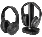 AURICULARES DIADEMA TREVI FRS 1580 TW SET 2 UD RECHARG. WLESS TV HEADPHONES BLK