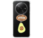 Tumundosmartphone Funda Silicona Antigolpes para Xiaomi Redmi A3 diseño Vegan Life Dibujos