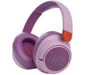 JBL Auriculares Inalámbricos Over Ear Portátiles con Bluetooth y Cancelación de Ruido para Niños, Hasta 20 Horas de Duración y Carga Rápida, Rosa