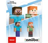AMiiBO S. SMASH BROS: MINECRAFT STEVE & ALEX (IMP)