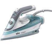 Braun TexStyle 3 SI 5017 GR Plancha a vapor Suela de cerámica 2700 W Gris, Turquesa, Blanco