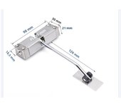 Stainless Steel Automatic Spring Door Closer Door Closing Device Can Adjust The Door Closing Device Furniture Door Hardware