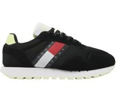 Zapatillas Deportivas Hombre Tommy Hilfiger Retro Diseño Texturas Mixtas Suela Dentada