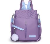 Fashion Casual Women Backpack Oxford Waterproof Laptop Bag With Multi Pockets Large Capacity Bookbag For Outings Commute Travel