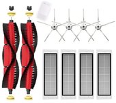 Repuestos Accesorios para Aspiradora Xiaomi Roborock S5 MAX, S6 Pure, S6 max V, S50 2 cepillos giratorios 4 cepillos laterales 4 filtros HEPA (blanco)