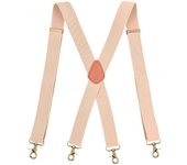 Tirantes para Pantalones with 4 Ganchos-Clips, Tirantes Vintage para Hombres Elástico y Ajustables en Forma de X,Accesorio Traje Hombre de Business Fiesta Boda