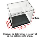 Acrylic Display Case Figures Storage Box Clear Small Assemble Dustproof Showcase for Building blocks ,Toy Dolls,Car Model