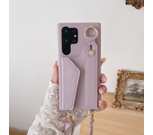 Wrist Strap Crossboby Phone Case for Samsung Galaxy S25 S24 S22Ultra Plus S23FE A15 A25 A35 A55 A24 A34 A54 A14 With Card Holder