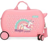Enso Maleta Correpasillos ABS Rígida Magic Summer Rosa