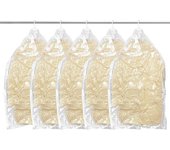 5 Piezas Bolsas al Vacio Ropa con Percha para Colgar Bolsas Almacenaje Ropa Vacio Fundas Ropa Armario 110x70cm Plástico Bolsas Ropa Colgantes Ahorra Espacio Resistente al Agua y al Polvo