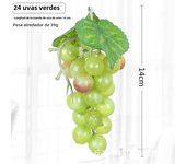 ​Artificial Frosted Grape Bunch Realistic Feeling Perfect Home Decoration Photography Props Vine Winding Makes Life More Colorfu