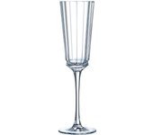 Cristal D'arques Macassar Caja 6 Copas Flauta Cristalín 17CL Transparente Brillo Perfecta Acústica
