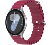 Correa de silicona Ocean para Samsung Galaxy Watch 7 / 6 / 5 / 4 / Amazfit GTS 4 / Garmin Vivoactive 5, Ancho 20mm