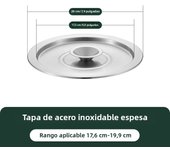 20/22/24cm Cookware Lid Cooking Pot Cover Wok Cover Frying Pan Lid Flat Pan Cover Stainless Steel Lid For Bowls Basins