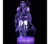Anime Yoda Baby 3D Lamp LED Illusion Night Light Color Changing Lampara for Kids Bedroom Decor Nightlight Manga Groot Table lamp