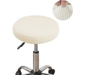 DUDUME Funda elástica de Jacquard para silla redonda, cubierta de cojín lavable para asiento de Bar, taburete de comedor, Color sólido