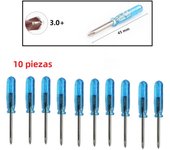 10Pcs Small Screwdriver Set Handle Set 1.5/2.0/3.0mm Slotted Cross Screwdriver Kits For X-Box Laptop Mobile Phone Repair Tool
