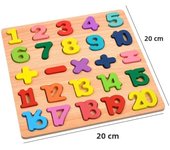 Kids Wooden 3D Puzzle Educational Toys Number Letter Tangram Jigsaw Matching Game Children Hand Grab Boards Cognitive Toys