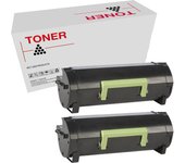 Lexmark 50F2X00 / 50F2X0E / 502X pack 2 toner generico MS410 / MS415 / MS510 / MS610