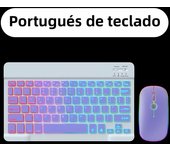 Wireless Backlit Keyboard For iOS Android Windows Systems Rechargeable Backlight 10 Inch Teclado For Mac iPad MatePad Laptop