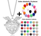 Mexico Chime Aromatherapy Angel Caller Music Ball Pregnant Woman Necklace Essential Oil Diffuser Titanium Steel Chain Pendant