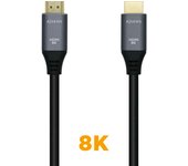 Aisens cable hdmi v2.1 ultra alta velocidad 8k@60hz 48gbps - a/m-a/m - 3.0m - color negro
