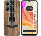 Tumundosmartphone Funda Silicona para Vivo Y03 / Y28s 5G diseño Madera 11 Dibujos