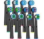 12PCS Brush Head nozzles for Oral B Electric Toothbrush Replacement Head Refill Sensitive Floss Cross Action for Oralb
