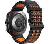 No Gap Band for Samsung Galaxy Watch 7 Ultra Band 47mm Silicone Wristband Sport Strap for Galaxy Ultra Watch Band 47mm Men Women
