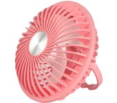 FGNS Mini Ventilador De Escritorio con Batería Lition, Ventilador Colgante Portátil, Pequeño Ventilador Portátil, Ventilador Personal Alimentado por USB, 3 Velocidades Ajustables  Para El Hogar, exteriores, escuela,Oficina O Coche.