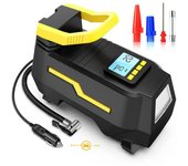 DC/AC 12V/100-230V 150PSI Car Air Compressor Tire Inflator Air Pump with Digital Pressure Gauge Tire Air Injector Tire Inflation