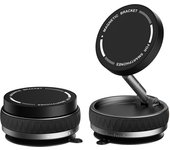 Car Magnetic Vacuum Phone Holder 360° Swivel Wireless Charging Bracket Dashboard Support GPS in Car For iPhone 15 14 13 Huawei