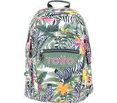 Mochila Escolar Tropical Cebras - Lápiz, Totto España, Alta Densidad