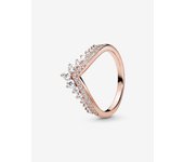 Pandora - Anillo de Princesa with Huesa DE LA Sierte-Baño de Gold Rose de 14K