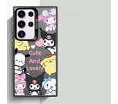 Sanrio Cute melody Case for Samsung Galaxy S24 Ultra S20 S21 FE S23 Ultra Note 20 S22 Plus S20 FE S24 Soft Cover Luxury