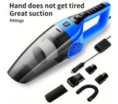 Aspiradora de mano para coche, súper potente, de alta potencia, para eliminar el polvo del coche, pequeña y portátil.