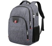 SSITO Mochila Antirrobo Impermeable para Hombre, 17,3 Pulgadas, Puerto Impermeable, Trabajo, Ordenador, Viaje, Negocios