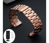 Stainless Steel watchband For Samsung Galaxy Watch3/4/5pro 45mm 40mm 44mm 46mm Bracelet For Amazfit Pace Stratos 3 2 2S GTR 47MM