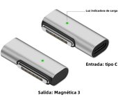 Type C Magnetic USB PD Adapter for Apple Magsafe 1 2 3 MacBook Air Pro Fast Charging USB C Female Magnet Plug Converter