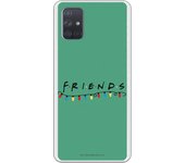 Funda original compatible con Samsung Galaxy A71 - Friends Logo Luces