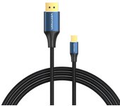 Vention cable conversor displayport macho a mini displayport macho 1.4 8k - 2m - color negro y azul
