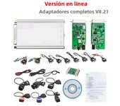 Newest Carprog V10.93 V8.21 Full 21 Adapters Car Prog 13.77 10.93 8.21 ECU Chip Tuning Online ECU Programmer Airbag Reset Tool