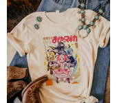 Anime Women's Tshirt Sweet Puella Magi Madoka Magica Top Girls Street Summer T-shirt O-neck Harajuku Kawaii Clothing