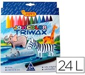 CERAS TRIWAX 24 UNIDADES JOVICOLOR - CERAS ESCOLARES