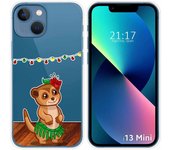 Funda Silicona Transparente compatible con iPhone 13 Mini (5.4) diseño Suricata Dibujos