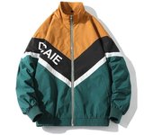 2025 Men's Jackets Streetwear Autumn New Trend Windbreak Coat Zipper Up Jacket Harajuku Coats Sports Black Blue Bomber Jacket